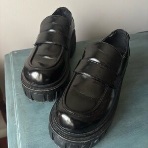 Current Mood Glossy Black Loafers